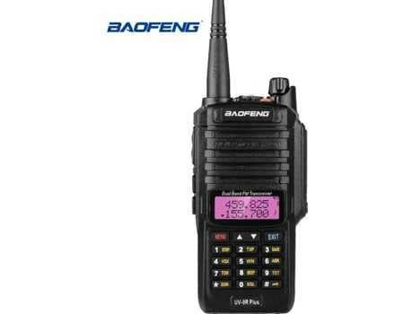 Baofeng Uv-9R Plus Walkie Talkie Fm Radio Vhf/Uhf Ip67 Banda dual impermeable/Pantalla de largo alcance/Auriculares en espera agregados