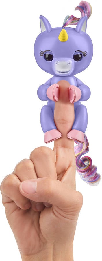 Bebé Unicornio Alika morado fingerlings wowwee dedos color colormodelo surtido juguete interativo