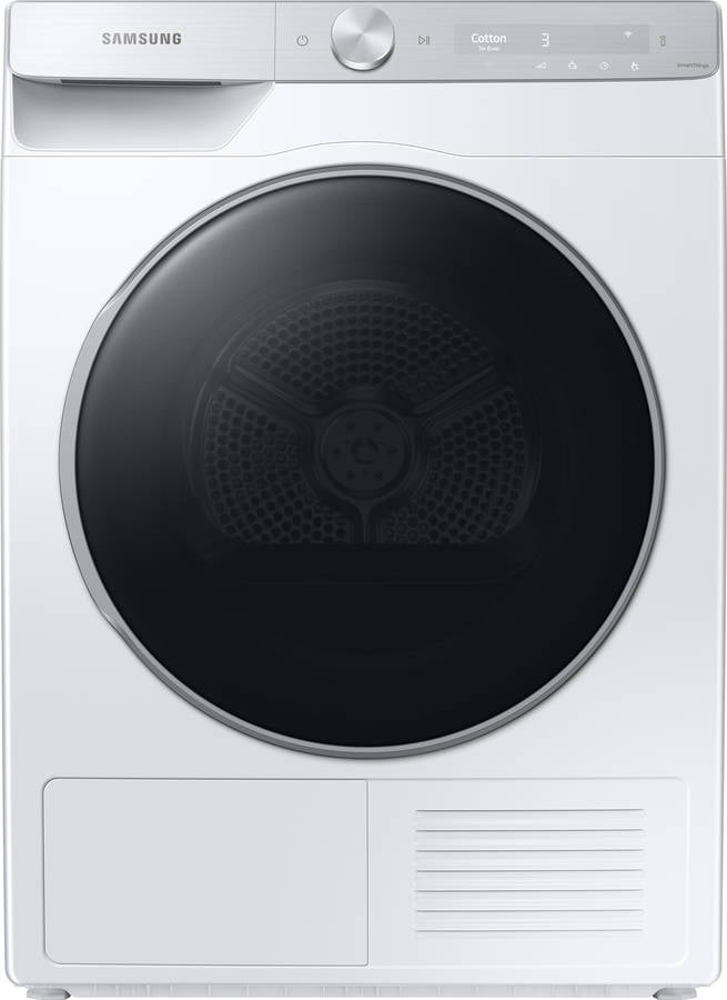 Secadora SAMSUNG DV90T8240SH/S3 (9 kg - Bomba de Calor - Blanco)