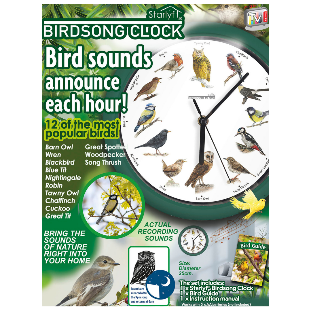 Reloj de Pared Starlyf Birdsong Venteo