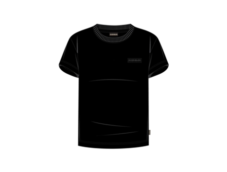 Camiseta de Mujer NAPAPIJRI Laato Negro (XS)