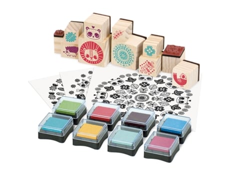 Jogo de Mesa VILAC Wooden Stamps (4 Anos)