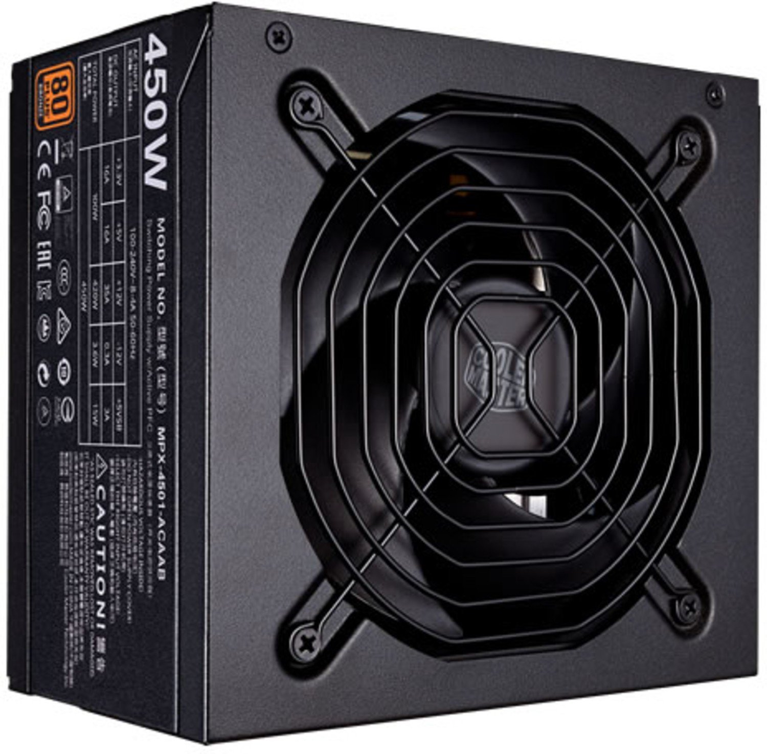 Fuente de Alimentación COOLER MASTER 450W MWE 80 Plus Bronze