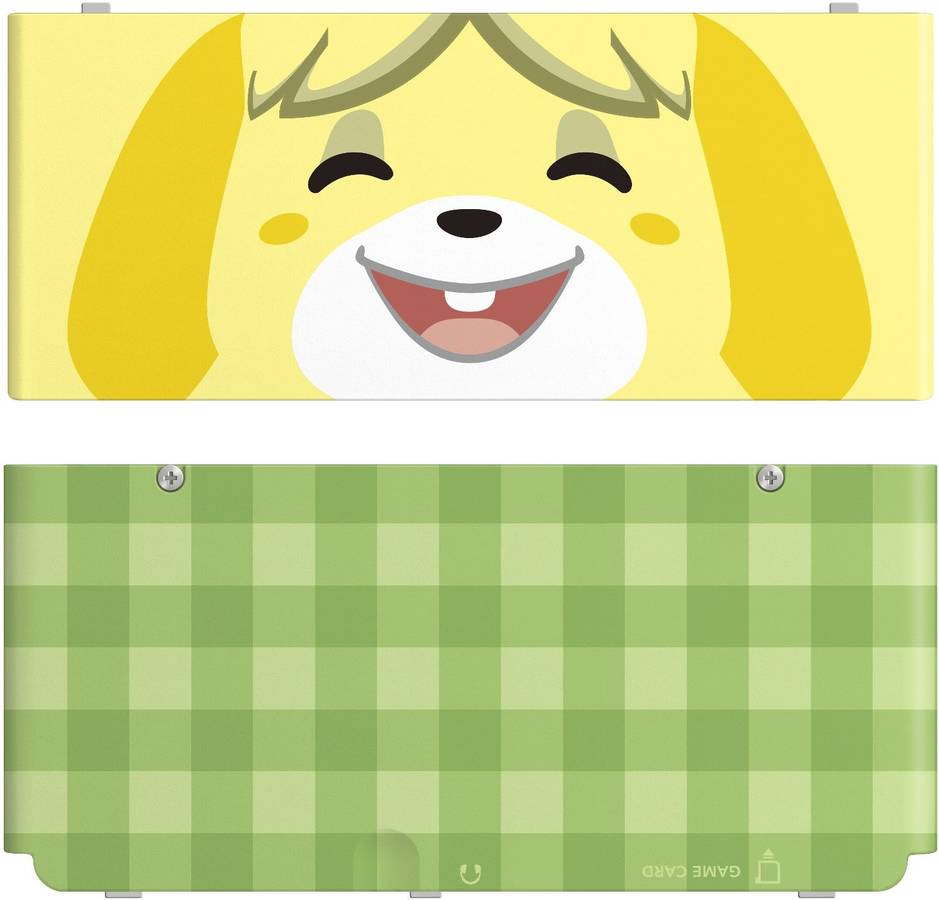 New 3ds Carcasa animal crossing leaf canela funda nintendo isabella cubierta happy home designer 06