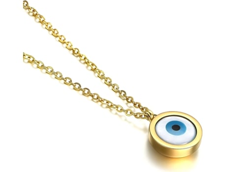 Collar De Ojo Malvado De Oro, Colgante De Ojo Azul Turco, Collar De Tercer Ojo Para Mujeres Y Hombres, Joyería De Protección De La Suerte ZMDECQNA