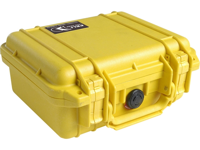 Peli 1200 Maleta con espuma protectora amarillo