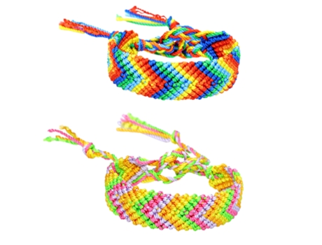 Varios Colores Orgullo Pulsera Trenzada Arco Iris Orgullo Desfile Accesorio Orgullo Joyería Para Hombres Womem, Estilo 2 ZMDECQNA 2 Un