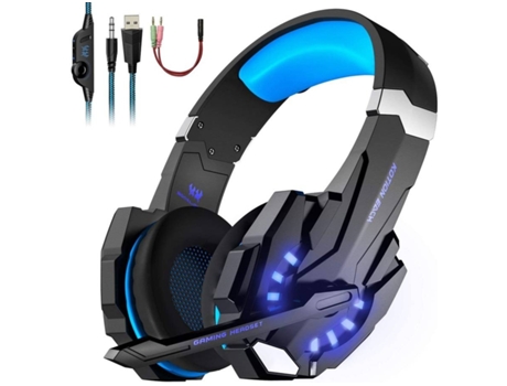 Auriculares Gaming Bluetooth ENKES Auriculares inalámbricos Ps4 con  micrófono desmontable con cancelación de ruido para música con auriculares  inalámbricos 7