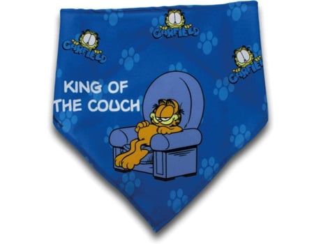 Pañuelo para Perros ANIMALZAN Garfield King of the Couch (L - Azul)