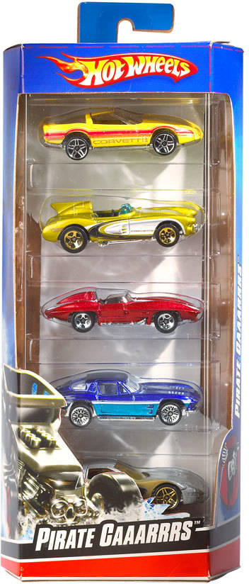 Coches HOT WHEELS Packs de 5 Vehículos (Edad Mínima: 3 Años - 11 x 4,5 x 26 cm- Artículo Surtido)