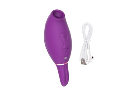 Vibrador de succión multifrecuencia, masajeador femenino (púrpura) VEANXIN