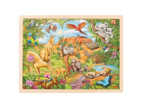 Puzzle GOKI (Madera - Verde - 40 x 30 cm)