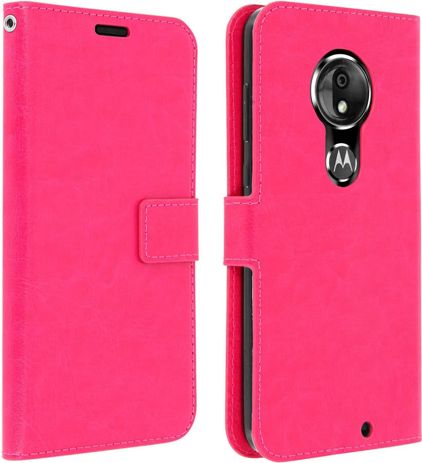 Funda Motorola Moto G7, G7 Plus AVIZAR Wallet Rosa