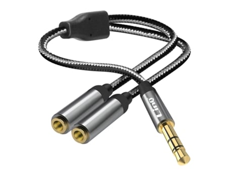 Adaptador Audio USB-C macho a Doble Jack 3.5mm hembra, Casco + Micro - LinQ  - Spain