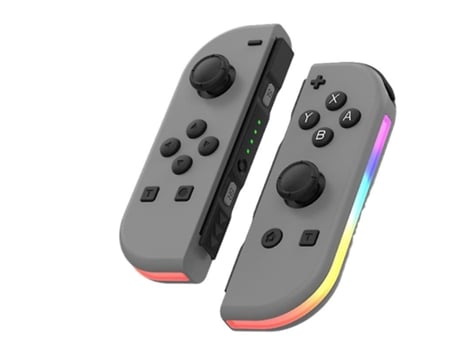 Kit Joycon Com Led Rgb Para Nintendo Switch Gris VENISYMLIS