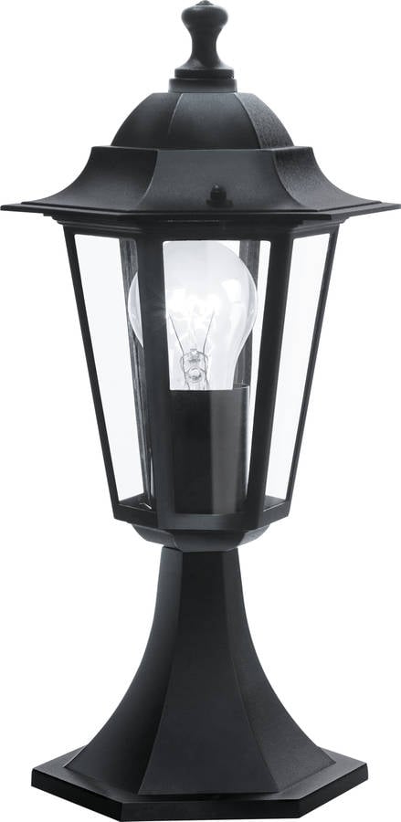 Eglo De Exterior laterna 4 luz 1 llama con base aluminio fundido y cristal color negro e27 ip44