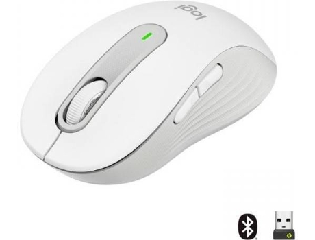 Ratón LOGITECH M650 (Bluetooth - Blanco)