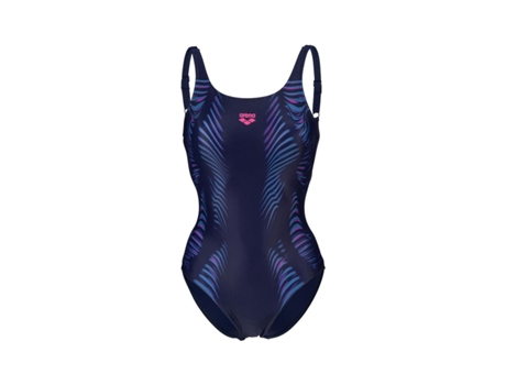 Bañador de Mujer para Natación ARENA Pieza Imprint Azul (40)