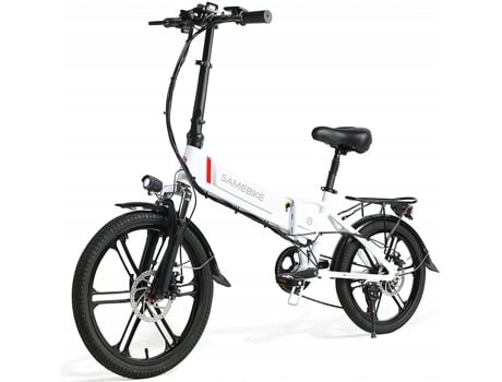 Bicicleta Elétrica SAMEBIKE 20LVXD30-II blanco (Autonomia: 40 Km - Velocidade Máx: 35 Km/h)