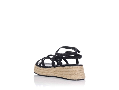 Sandalias para Mujer ISTERIA 40 EU (Textil - Negro)