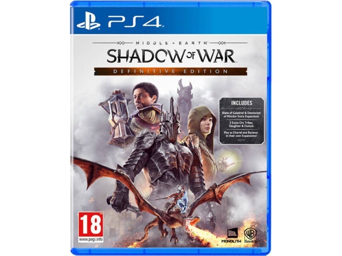 JG. PS4 SHADOW OF WAR DEFINITIVE EDITION