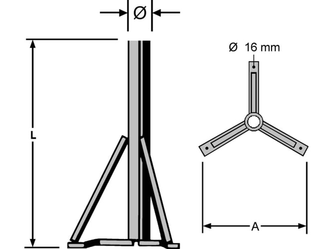 Tubo para antena KATHREIN ZAS 15