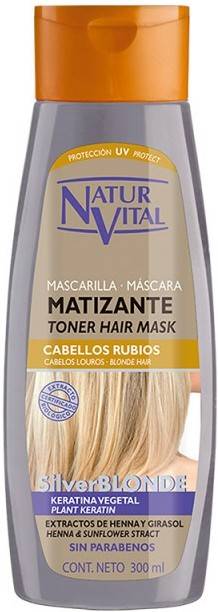 Naturvital Mascarilla Silverblonde matizante 300 ml aceite para el pelo nook magic arganoil silkifying