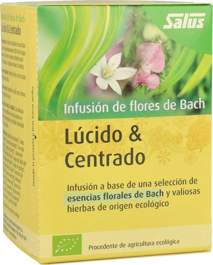 Infusion Flores Bach Lúcido y Centrado SALUS (15 Carteiras)