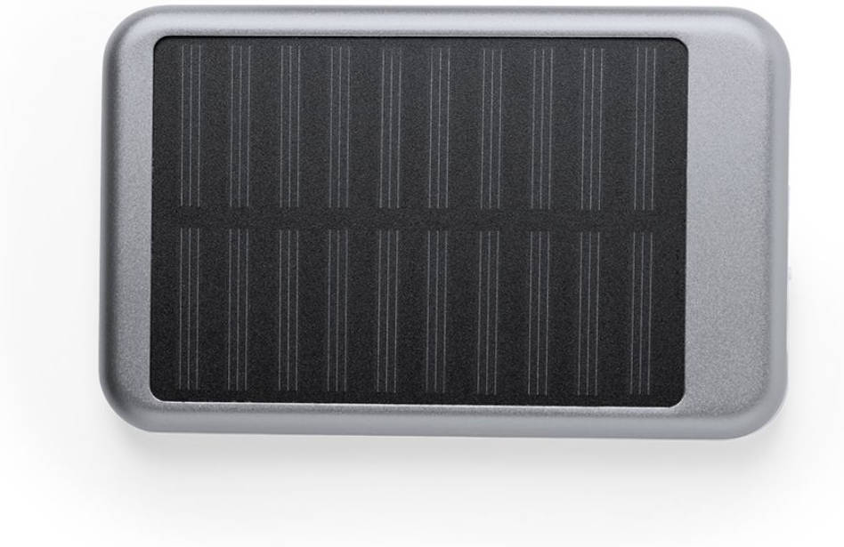 Power Bank Solar SMARTEK (4000 mah - USB - Plata)