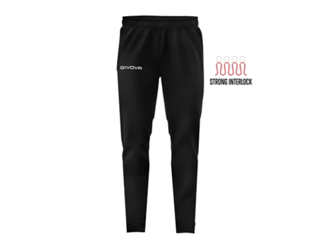 Pantalones de Chándal de Niño Unisex GIVOVA (8/10 Años - Negro)