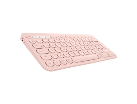 Teclado LOGITECH K380 Multi - Device Keyboard (Bluetooth - Inglés Rosa)