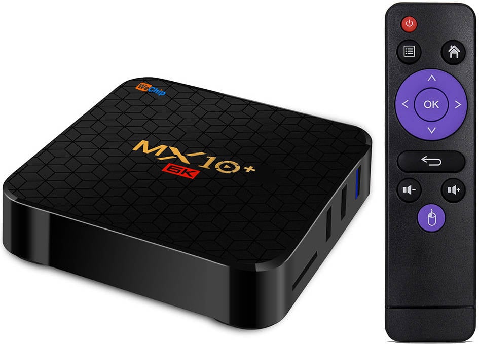 Box Smart TV WECHIP MX10+ (Android - 6K - 4 GB RAM - Wi-Fi)