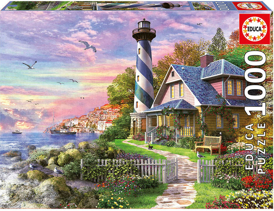 Puzzle EDUCA 1000 Rock Bay Lighthouse (Edad Mínima: 12 Años - 1000 Piezas)