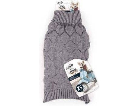 Sudadera para Perros AFP Vintage (Gris - XS - Porte Pequeño)