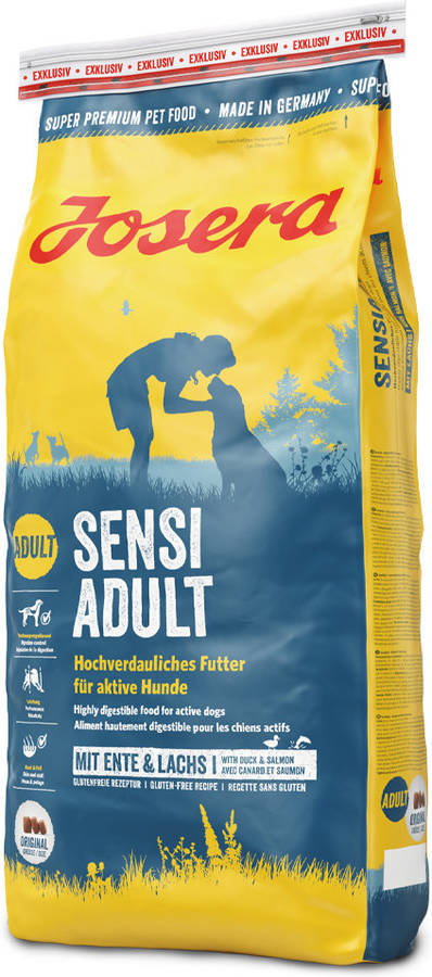 Comida JOSERA Sensi Adult Seca para Perro Adulto Ativo con Sensibilidades Pato y Salmón (Cantidad: 15 kg)