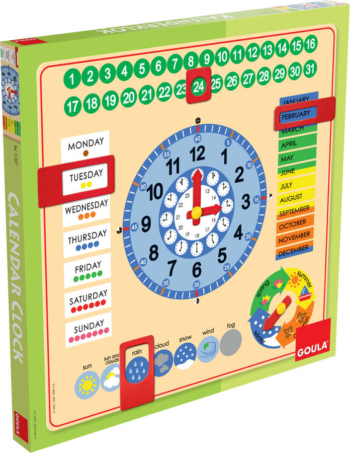 Juguete Educativo JUMBO Calendar Clock