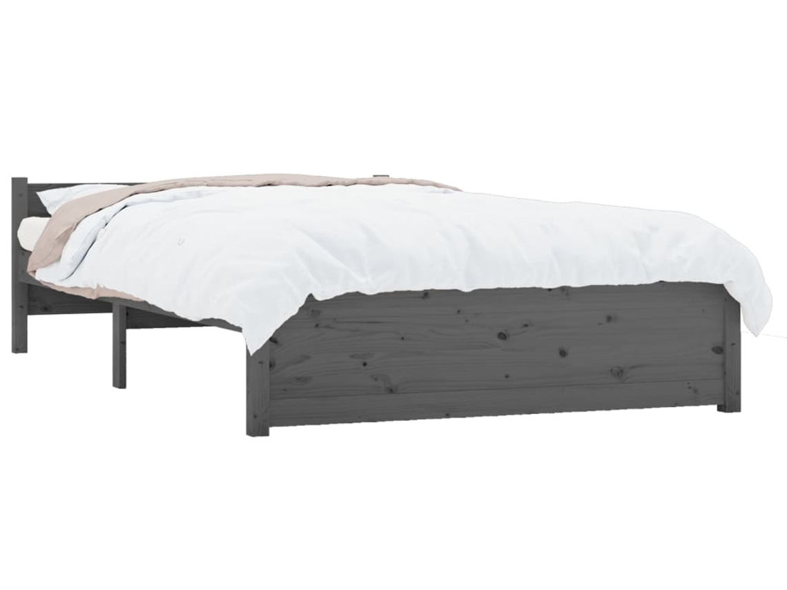 Estructura de cama de matrimonio blanca 135x190 cm