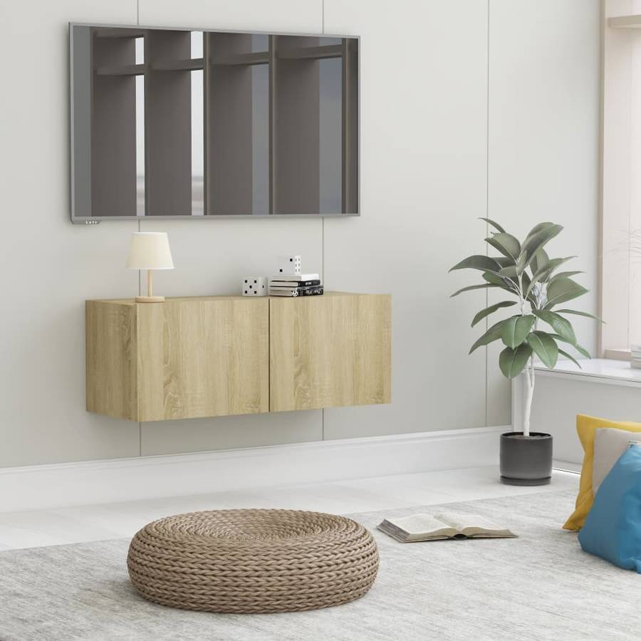 Mueble TV VIDAXL Aglomerado 801475 (80 x 30 x 30 cm - Madera - Marrón)