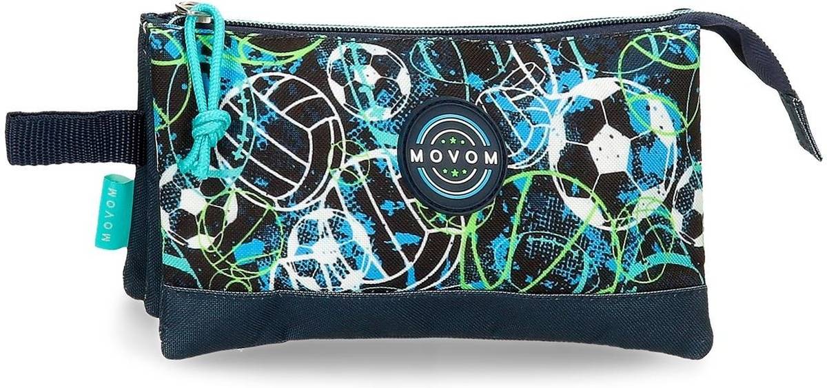 Estuche MOVOM  Balls Azul (22x12x5 cm)