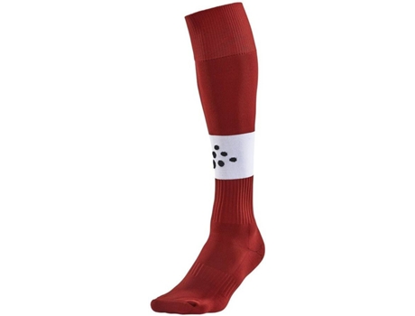 Calcetines para Hombre CRAFT Squad Contrast Rojo para Fútbol (EU 34 - 36)