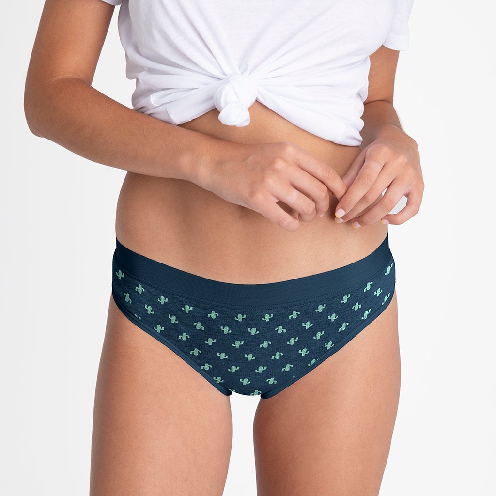 Braguitas Menstruales PLATANOMELÓN Kiwitas Classic Sporty Cinzento (Talla: L)