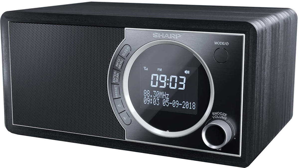 Rádio Despertador SHARP DR-450BK