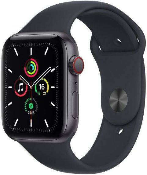 APPLE Watch SE GPS+Cellular 44 mm Gris espacial con Correa Deportiva Medianoche