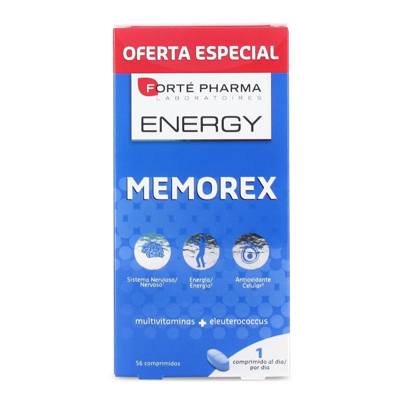 56 Comprimidos Memorex energy complemento alimentar forte 60