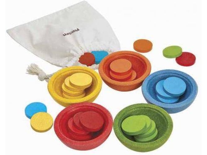 Tazas Ordena Y cuenta plantoys juguetes de madera vasos toys