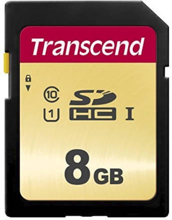 Tarjeta de Memoria SDHC TRANSCEND TS8GSDC500S (8 GB - 95 MB/s)