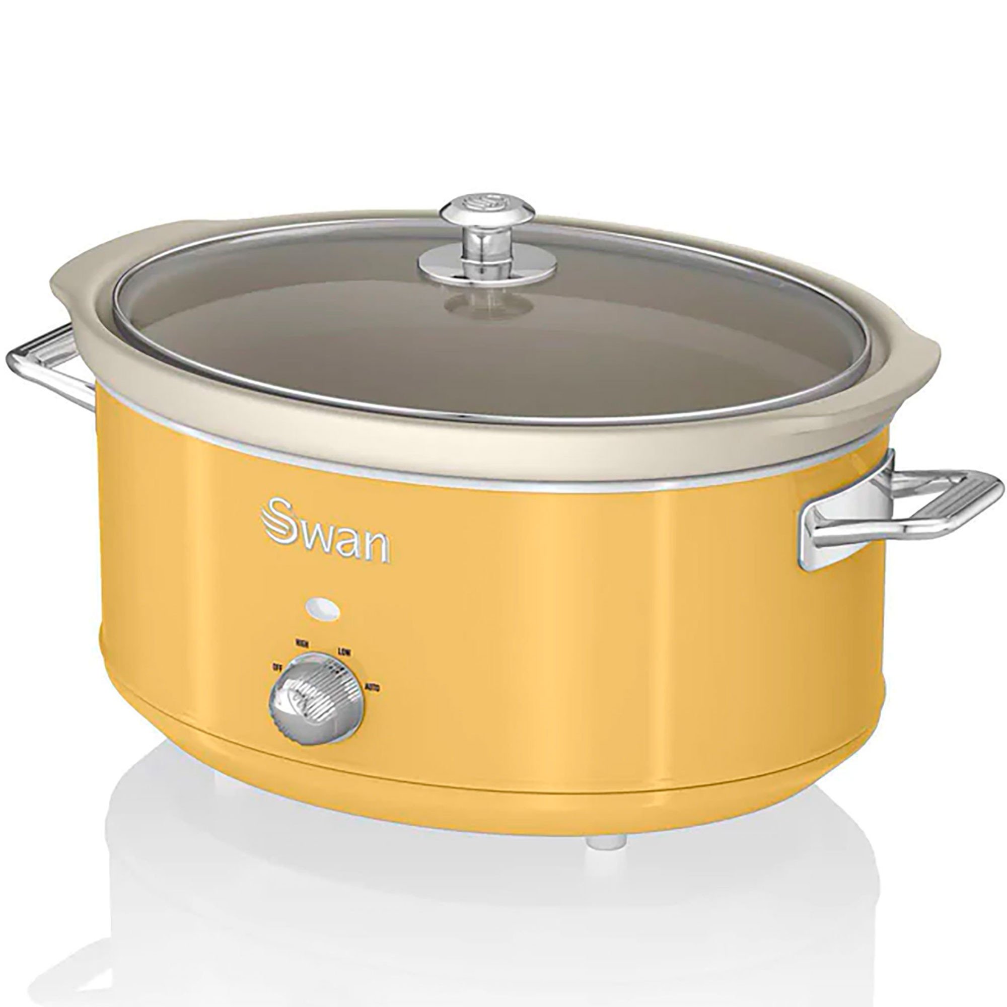 Maquina Coccion Lenta SWAN 6,5L (40 x 24,5 x 31 cm - Cerámica - Amarillo)