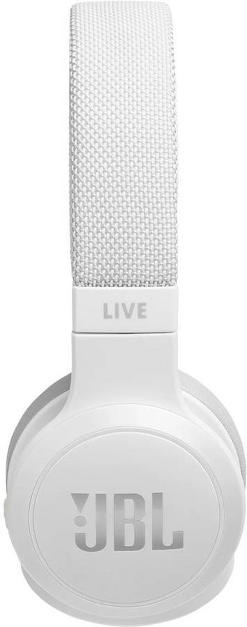 Auriculares Bluetooth JBL LIVE 400 (On Ear - Micrófono - Blanco)