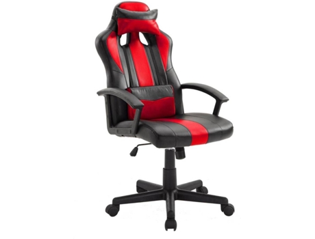 Silla Gaming HAPPY GARDEN Crash (Hasta 150 kg - Elevador Clase 2 - Negro y Rojo)