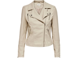 Chaqueta ONLY Piel Mujer (40 - Beis)